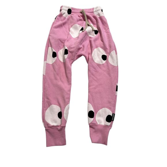 Nununu Side Eyes Baggy Pants in Super Pink - Picture 1 of 4